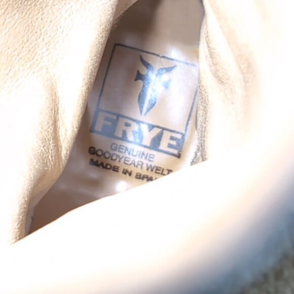 FRYE Boots Dorado Polished Black Leather Knee High Riding Boot - Picture 8 of 10